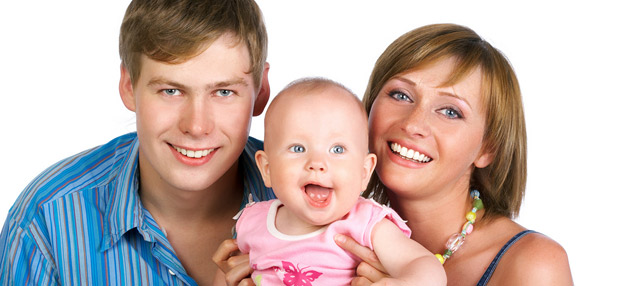 parents with baby