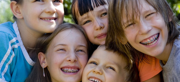 group of children smiling